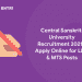Central Sanskriti University Recruitment 2021 - Apply Online for LDC & MTS Posts