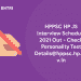 HPPSC HP JS Interview Schedule 2021 Out - Check Personality Test Details@hppsc.hp.gov.in