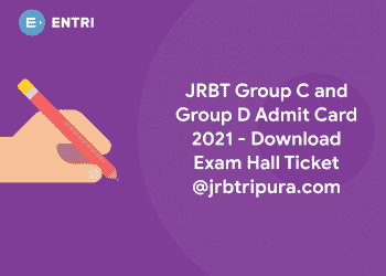 JRBT Group C and Group D Admit Card 2021