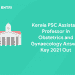 Kerala PSC Assistant Professor in Obstetrics and Gynaecology Answer Key 2021 Out