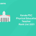 Kerala PSC Physical Education Teacher rank List 2021