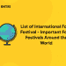 List of International Food Festival - Important Food Festivals Around the World