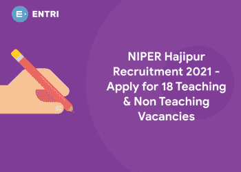 NIPER Hajipur Recruitment 2021