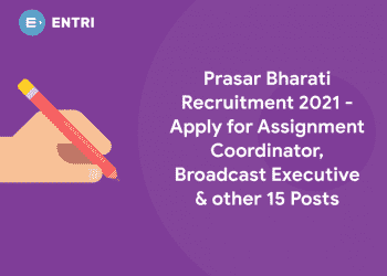 Prasar Bharati Recruitment 2021