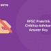 RPSC Prakritik Chikitsa Adhikari Model Answer Key