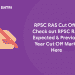 RPSC RAS Cut Off Marks