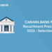 CANARA BANK PO Recuritment Process 2022 - Selection
