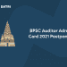 bpsc auditor admit card 2021 postponed