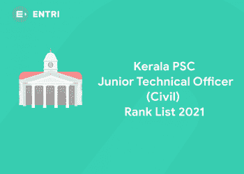 kerala psc Junior technical officer (civil) rank list 2021