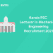 kerala psc Lecturer in Mechanical engineering recruitment 2021