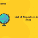 List of Airports in India 2021