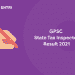 GPSC State Tax Inspector Result 2021
