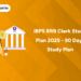 IBPS RRB Clerk Study Plan 2025 - 90 Days Study Plan
