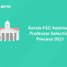 Kerala PSC Assistant Professor Selection Process 2021