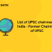 List of UPSC chairman in India - Former Chairmen of UPSC