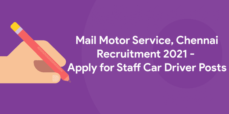 Mail Motor Service Recruitment Notification
