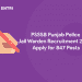 PSSSB Jail Warden Recruitment