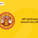 MP Jail Prahari Answer Key 2021