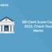 SBI Clerk Score Card 2023
