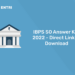 IBPS SO Answer Key 2022 – Direct Link to Download