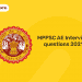 mppsc ae interview questions 2021