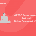 APPSC Departmental Test Hall tick Download 2021