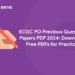 ECGC PO Previous Question Papers PDF 2024