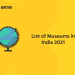 List of Museums in India 2021