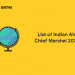 List of Indian Air Chief Marshal 2021