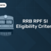 RRB RPF SI Eligibility Criteria