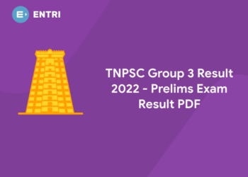 TNPSC Group 3 Result 2022 - Prelims Exam Result PDF