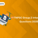 TNPSC Group 2 Interview Questions 2025