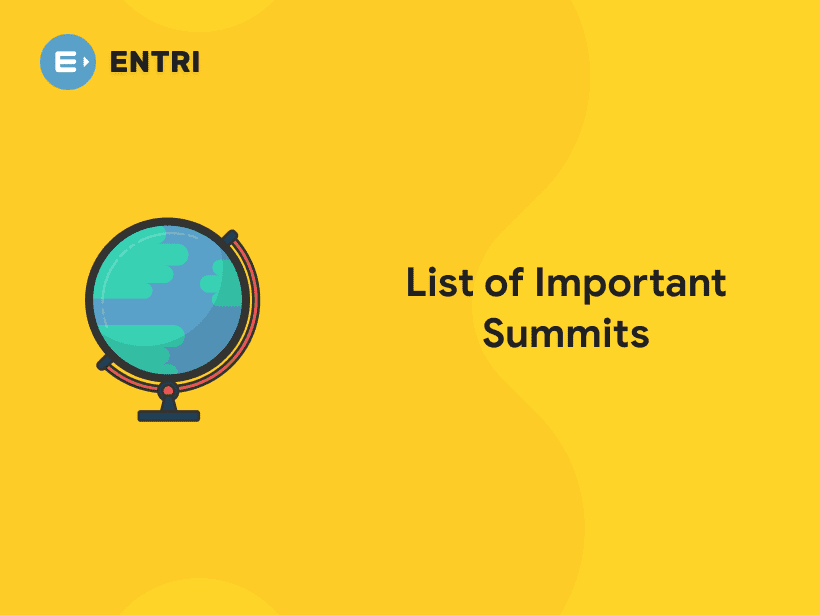 Summit List List of Important Summits - Download PDF - Entri Blog