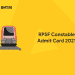 RPSF Constable Admit Card 2021