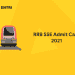 RRB SSE Admit Card 2022