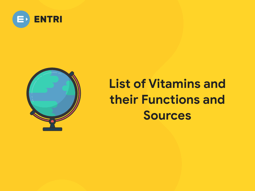 List of Vitamins and their Functions and Sources Entri Blog