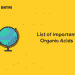 list of important organic acids