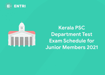 Kerala PSC Department Test Exam Schedule for Junior Members 2021
