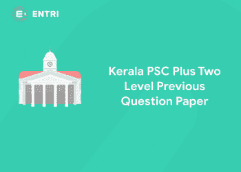 Kerala PSC Plus Two Level Previous Question Paper