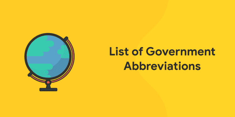 List of Government Abbreviations