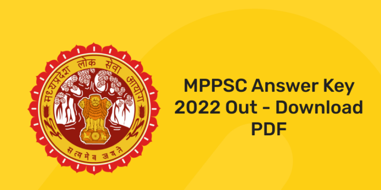MPPSC Answer Key 2022 Out - Download PDF