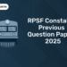 RPSF Constable Previous Question Papers 2025