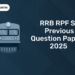 RRB RPF SI Previous Question Papers 2025