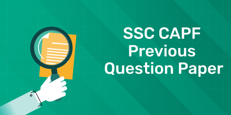 SSC CAPF Previous Question Paper