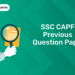 SSC CAPF Previous Question Paper