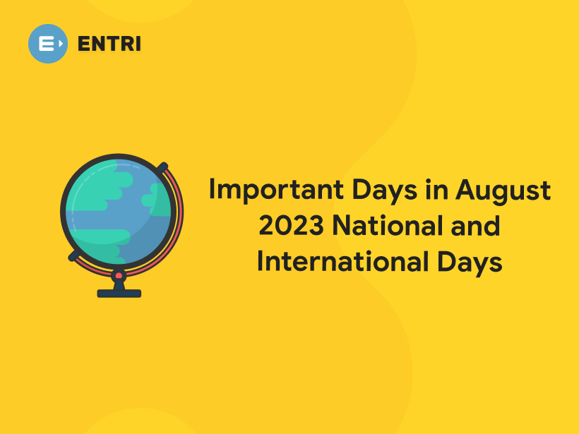 Special Days in August 2023 National and International