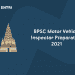 BPSC Motor Vehicle Inspector Preparation 2021