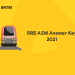 RRB ASM Answer Key 2021