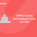 APPSC Grama Sachivalayam Posts List 2021