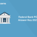 Federal Bank PO Answer Key 2021
